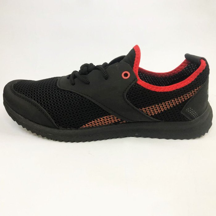 Чоловічі кросівки із сітки 42 розмір. Літні чоловічі кросівки. Модель 12843. Колір: чорний