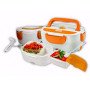 Ланч бокс електричний із підігрівом Lunch Heater 220V Pro, контейнер для їжі з відсіками. Колір: помаранчевий