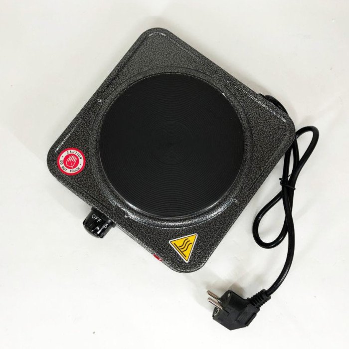 Електроплита настільна DOMOTEC MS-5821 (дискова на 1 конфорку/1Д), маленька переносна електроплита