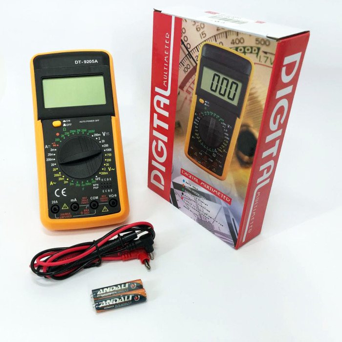 Мультиметр цифровий тестер Digital Multimeter DT9205A зі звуком, для автомобіля, гарний мультиметр