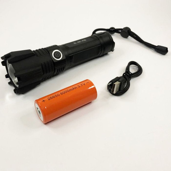 Тактичний ліхтар Police BL-A81-P99, супер яскравий ліхтарик, надпотужний ліхтарик, тактичний ручний