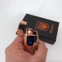 Електрична та газова запальничка Україна з USB-зарядкою HL-431, Юсб запальничка. Колір: золотий