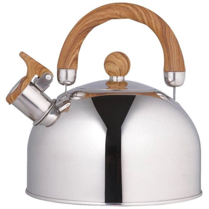 Чайник Unique зі свистком UN-5302 2,5л, Чайник для газ плити, Чайник газовий, Гарний. Колір: коричневий