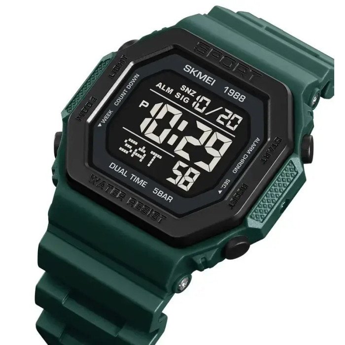 Годинник наручний чоловічий SKMEI 1988DKGN, годинник наручний електронний тактичний, годинник армійський оригінал