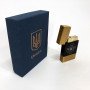 Запальничка газова Україна (Подарунка, турбо полум'я) HL-393-1. Колір: золото