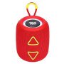 Портативна колонка TG655 5W з RGB підсвічуванням та ремінцем, бездротова колонка потужна. Колір: червоний