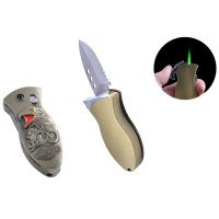 Запальничка кишенькова з ножем Harley-Davidson N4, оригінальна запальничка в подарунок, незвичайна запальничка