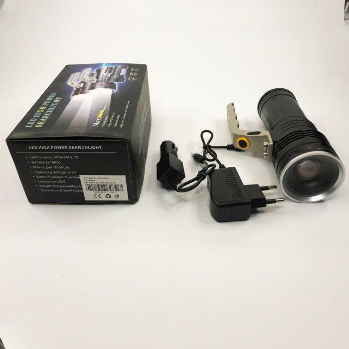 Професійний переносний ліхтар-прожектор Police S911-XPE, ліхтар ручний потужний, тактовний ліхтар