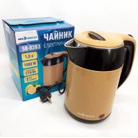 Чайник термос SeaBreeze SB-0203 1.8 Л 1500 Вт, Хороший електричний чайник, Чайник електро, Стильний