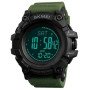 Годинник наручний чоловічий SKMEI 1356AG ARMY GREEN, армійський годинник протиударний. Колір: зелений