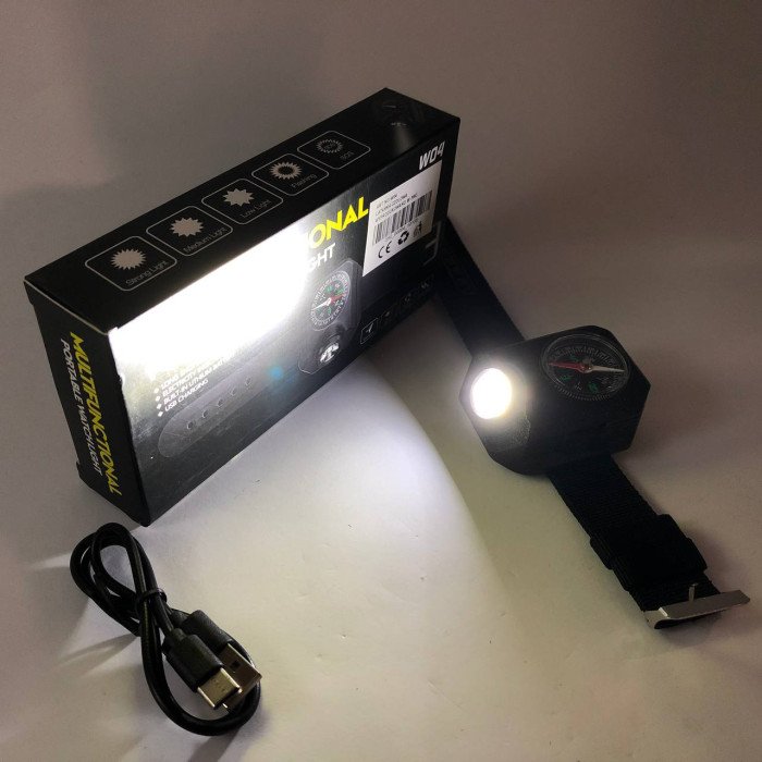 Ліхтар на руку W04-LED, Ліхтар ручний потужний, Тактичний ліхтар, Надпотужний ліхтарик, Підствольний ліхтарик