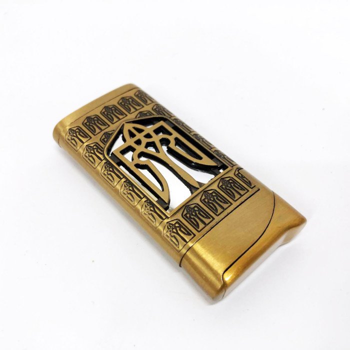 Турбо запальничка Герб України на СІРОМУ тлі, запальничка з турбонаддувом, подарункова запальничка сувенірна