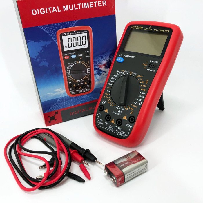 Цифровий Професійний мультиметр VC9205N тестер вольтметр, електровимірювальні тестери