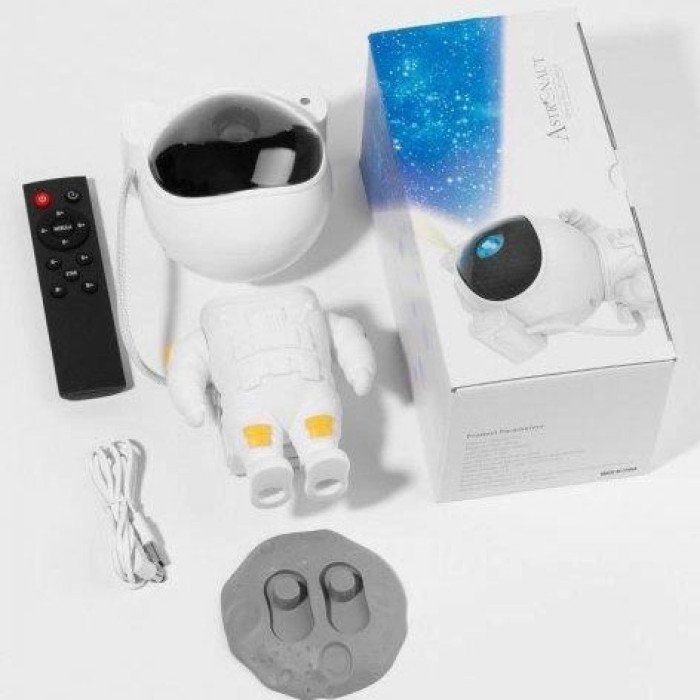 Проектор галактики лазерний астронавт, Космічний проектор, Дитячий нічник проектор космонавт