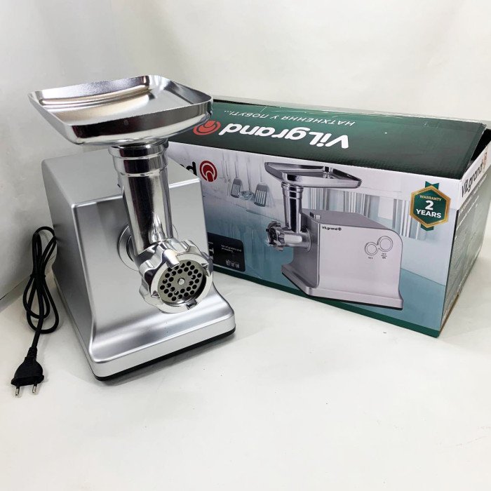 М'ясорубка VILgrand V221-PMG. Колір: срібний