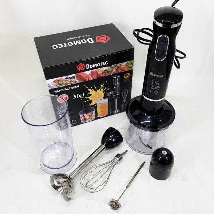 Блендер Domotec R.314B занурювальний 5 в 1800 Вт