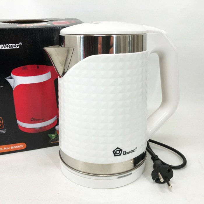 Електрочайник Domotec MS-5027 2000 Вт. Колір: білий