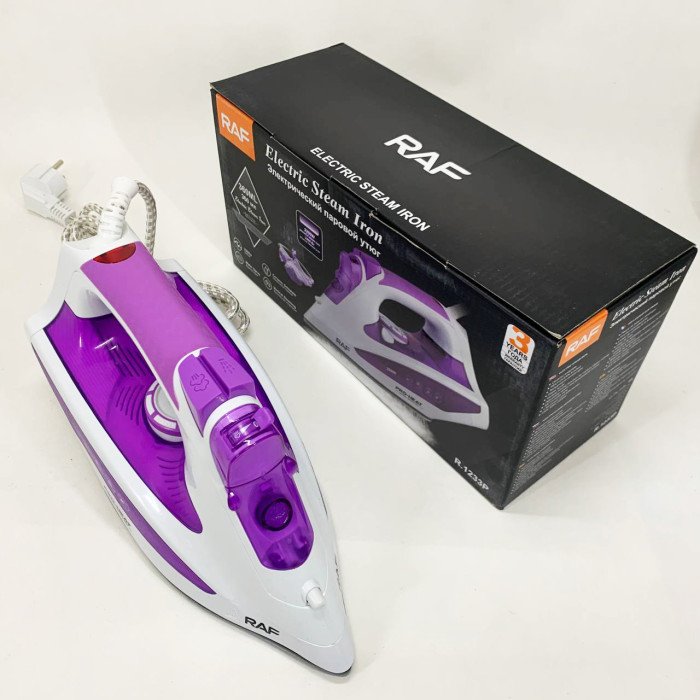 Праска з керамічною підошвою RAF R.1233 потужність 2200Вт 320 мл purple