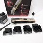 Машинка для стрижки Gemei GM-657 бездротова з комплектом насадок, Перукарські машинки