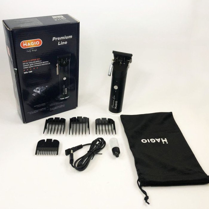 Машинка для стрижки волосся MAGIO MG-186, електромашинка для волосся, машинка для стрижки чоловіча