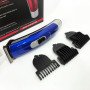 Машинка для стрижки волосся Gemei GM-6046, Акумуляторний універсальний тример для стрижки. Колір: синій