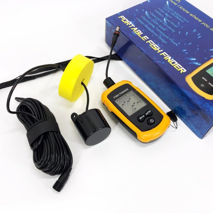 Ехолот портативний Fish Finder до 100м портативний сонар універсальний