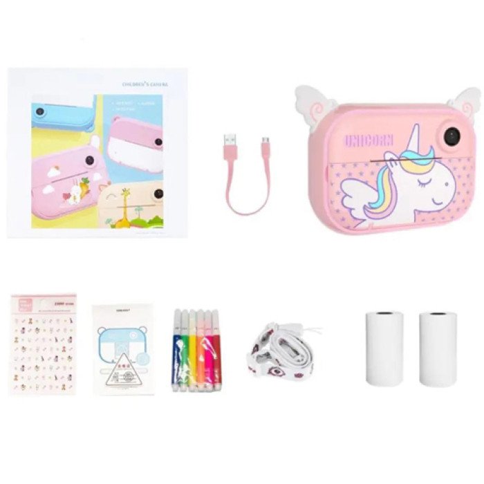 Дитяча цифрова камера з моментальним друком YT008 PINK