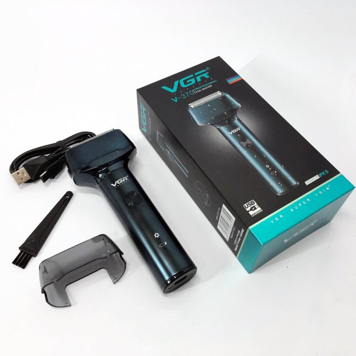 Електробритва VGR V-370, Професійна електробритва, Машинка чоловіча для гоління бездротова