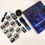 Професійна машинка для стрижки волосся VGR V-001 BLUE з дисплеєм 9000 об/хв та 10 насадками 1,5-24 мм