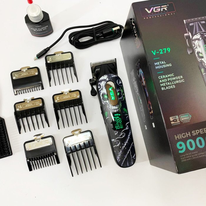 Акумуляторна машинка для стрижки VGR V-279 GREEN
