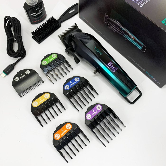 Акумуляторна машинка для стрижки VGR V-273 GREEN