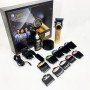 Професійна машинка для стрижки волосся VGR V-001 з дисплеєм 9000 об/хв та 10 насадками. Колір: золотий