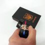 Електрична та газова запальничка Україна із USB-зарядкою HL-435, запальничка незвичайна. Колір: чорний