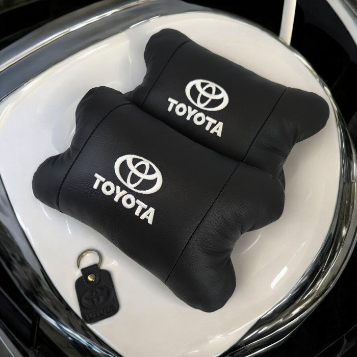 Подушки на підголовник Toyota 2шт , Набір подушок в авто Тойота, Автомобільна ортопедична подушка Тойота