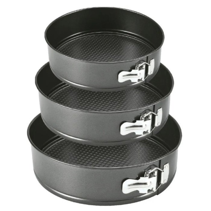 Набір форм для випікання роз'ємні 3 шт Unique UN-1702, металева форма для випікання набір