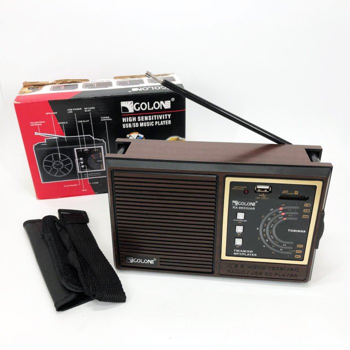 Радіоприймач акумуляторний автономний GOLON RX-9933UAR, Радіо приймачі від мережі