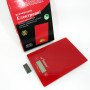 Ваги кухонні MATARIX MX-402 5 кг з дисплеєм, Ваги кухонні для продуктів домашні. Колір: червоний