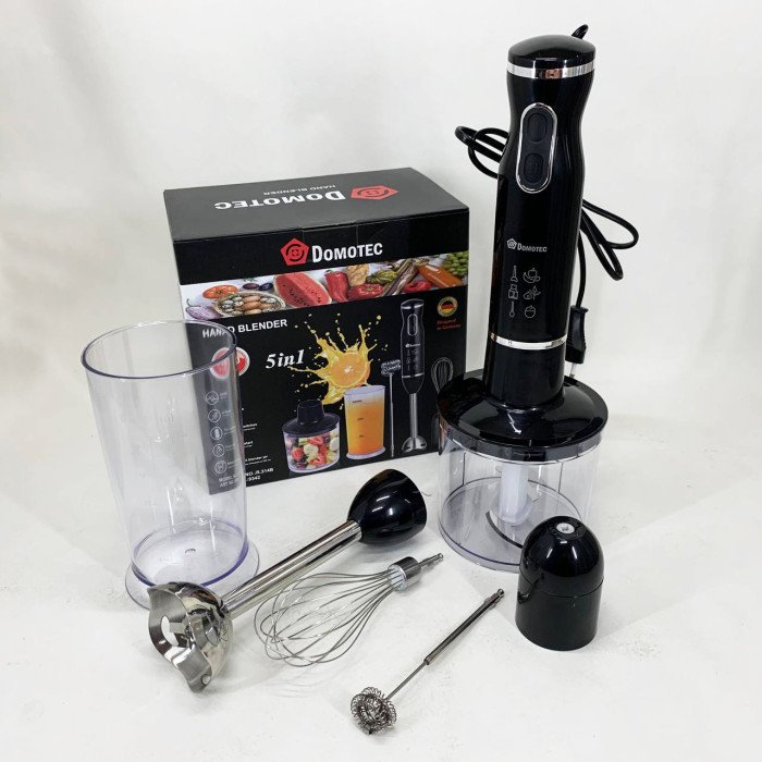 Блендер Domotec R.314B занурювальний 5 в 1800 Вт