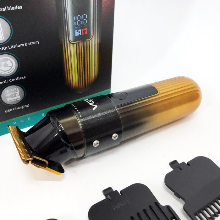 Машинка для стрижки волосся VGR V-929 акумуляторна, Машинка окантувальна професійна для бороди