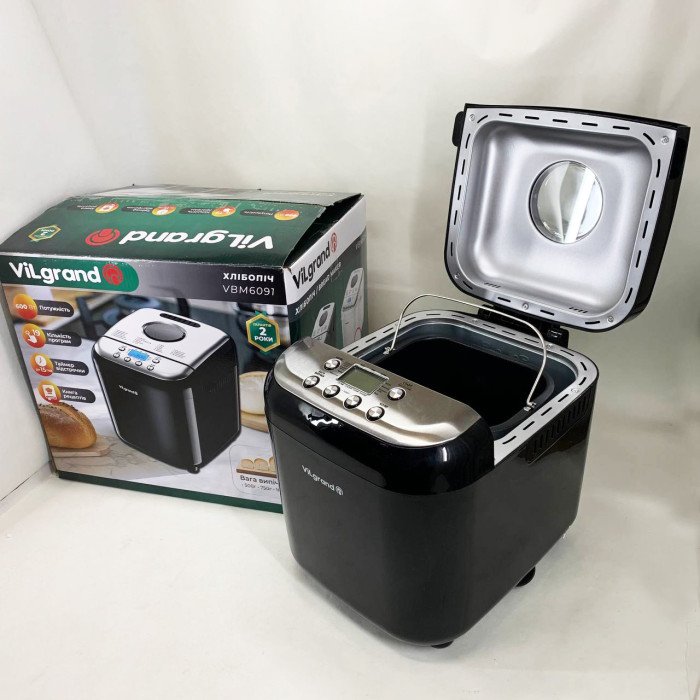 Хлібопічка ViLgrand VBM6091. Колір: чорний