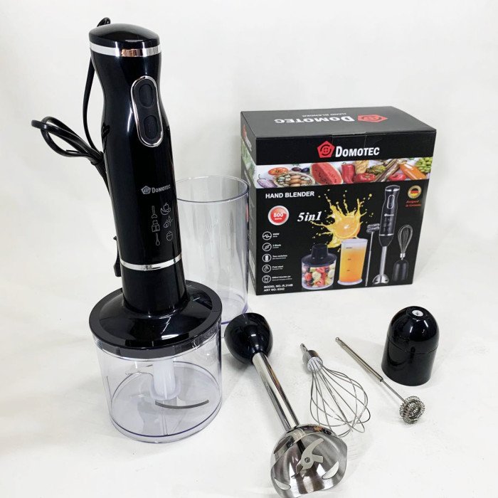 Блендер Domotec R.314B занурювальний 5 в 1800 Вт