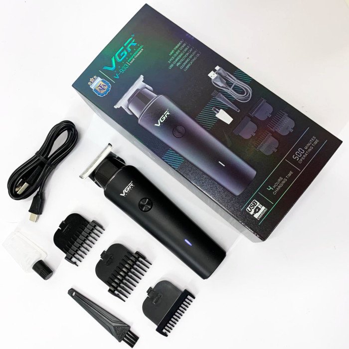 Акумуляторний триммер для стрижки волосся VGR V-933, Тример набір для стрижки волосся та для гоління