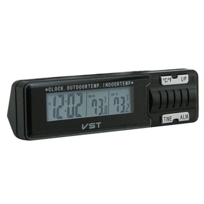 Електронний годинник-будильник VST-7065 з термометром для дому та автомобіля