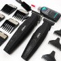Професійний набір для стрижки волосся VGR V-640 акумуляторний Barber Combo PREMIUM. Колір: чорний