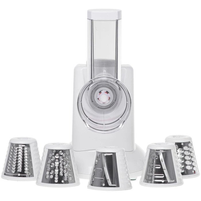 Електрична овочерізка Camry CR 4816 150Вт з 5 змінними насадками для швидкого овочів