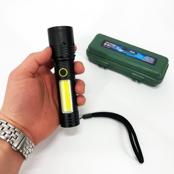 Ліхтарик BN-537-TG+COB (White+red), Тактичний ліхтар ручний, Топ-ліхтарик, Ліхтарик поліс