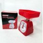 Ваги кухонні механічні MATARIX MX-405 5 кг, ваги для зважування продуктів. Колір: червоний