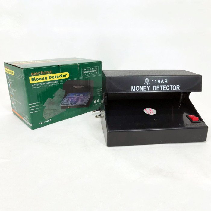 Апарат для перевірки купюр AD-118AB, Ультрафіолетові детектори валют, Ультрафіолет перевірка грошей