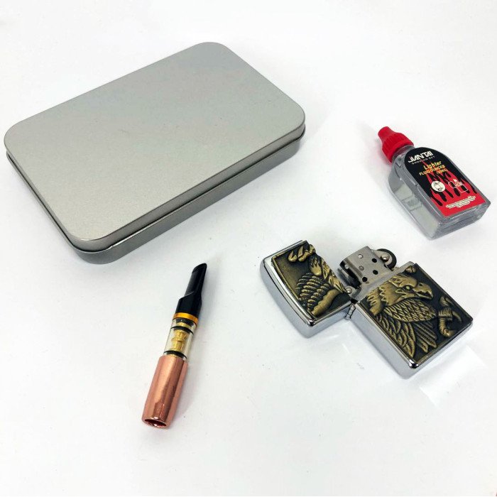 Запальничка бензинова в подарунковій коробці N8, незвичайна запальничка, сувенір запальничка