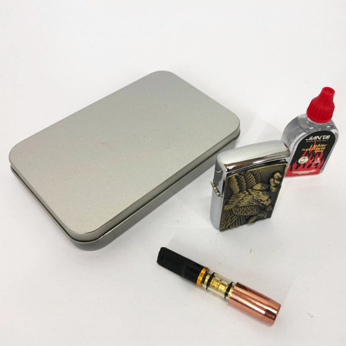 Запальничка бензинова в подарунковій коробці N8, незвичайна запальничка, сувенір запальничка